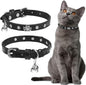 EXPAWLORER Cat Collar for Girl Boy Cats- Adjustable Leather Pet Collar by EXPAWLORER