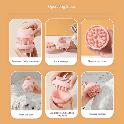 Silicone Cat Bath Brush – Pet Bathing Tool - Image 9