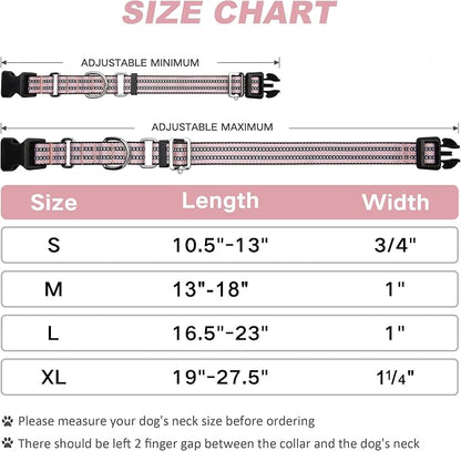 Martingale Dog Collar, Adjustable Nylon Reflective Collar - Image 6