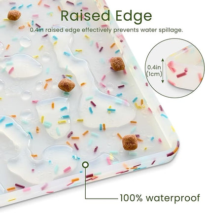 Ptlom Dog Food Mat Anti-Slip Dog Bowl Mats - Image 5