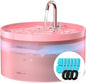 Pink Cat Water Fountain:with 6 Carbon Filters + 3 Sponge Filters by BEMOONY