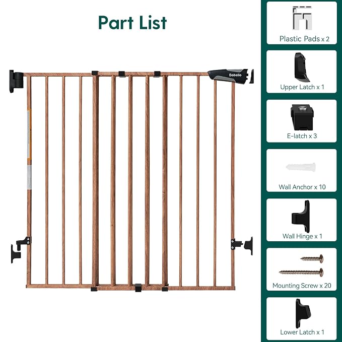 Babelio 34" Extra Tall Baby/Dog Gate - Image 7