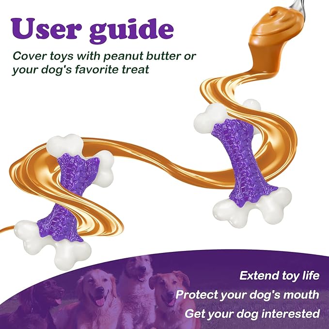 Tough Dog Toys, Dog Toys for Aggressive Chewers Breed, Aggressive Chew Toys for - Image 5