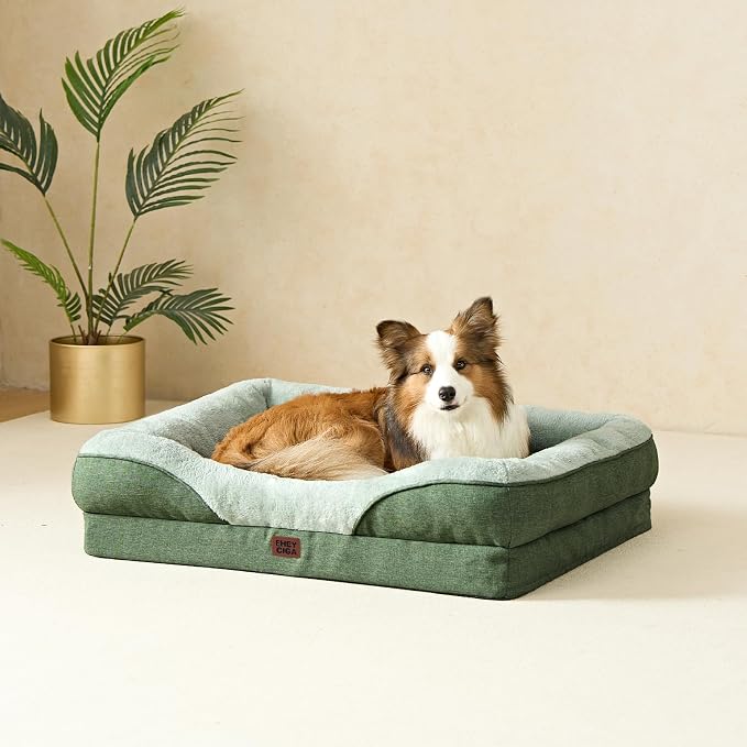 EHEYCIGA Orthopedic Dog Bed for Medium Dog, Waterproof Liner & Washable - Image 8