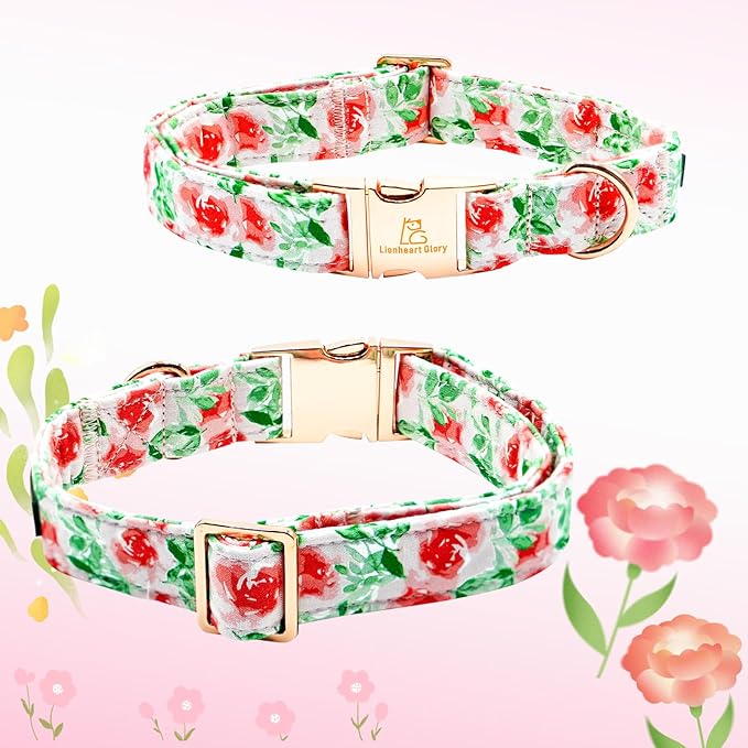 Lionheart glory Dog Collar Flowers Collar Floral Dog Collar - Image 6