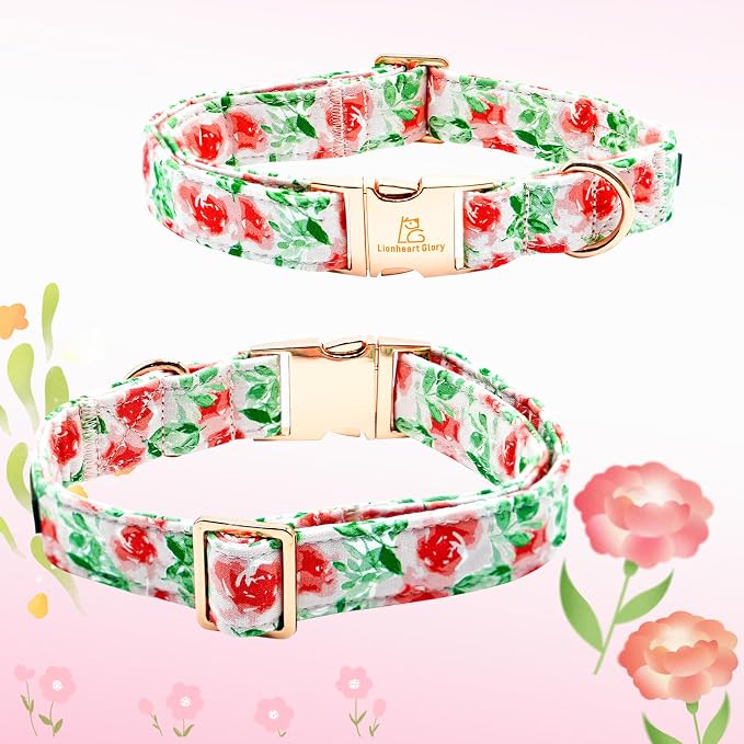 Lionheart glory Dog Collar Flowers Collar Floral Dog Collar - Image 6