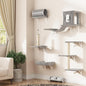 7-in-1 Cat Wall Shelves, Wall Mounted Cat Climber Set, Cat Furniture by NUNULAB