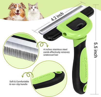 MIU COLOR Pet Grooming Brush, Deshedding Tool - Image 2