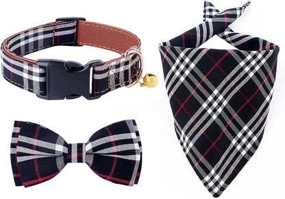 Yizepet Dog Collar with Bow Tie- Adjustable pet Collar by Yizepet