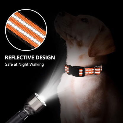 Hikiko Martingale Dog Collars Reflective Nylon Dog Collar - Image 2