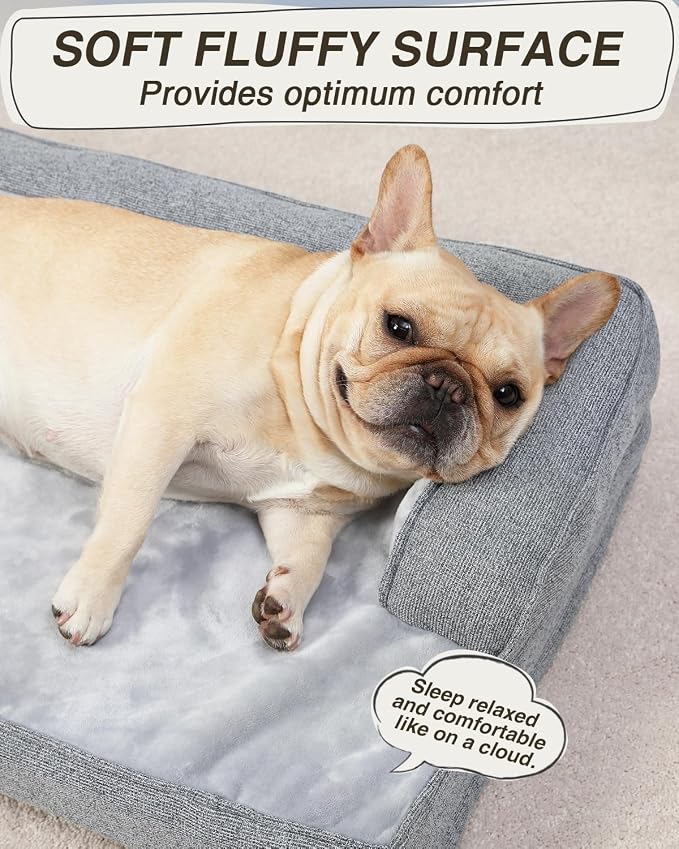 KSIIA Washable Dog Bed Medium Size Senior Dog, Orthopedic Warm Soft Pet Sofa - Image 6