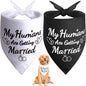 SZEE 2 Pack My Humans are Getting Married Dog Bandanas, Wedding or Engagement by SZEE