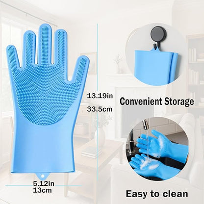 Pet Grooming Gloves Bite-Resistant Pet Bathing Gloves - Image 6
