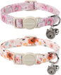 Lionet Paws 2pcs Pack Cotton Cat Collar, Breakaway Buckle by lionetpaws