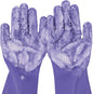 Pecute Pet Grooming Gloves, Heat Resistant, Silicone Bathing and Massaging by pecute
