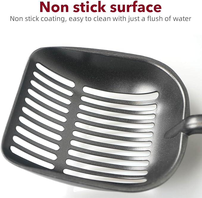 Cat Litter Scoop, Kitty Metal Scooper, Aluminum Alloy Sifter, Kitten Pooper - Image 3