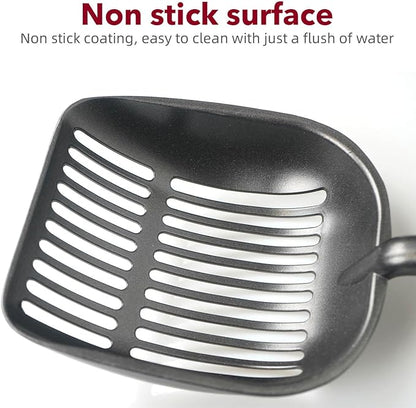 Cat Litter Scoop, Kitty Metal Scooper, Aluminum Alloy Sifter, Kitten Pooper - Image 3