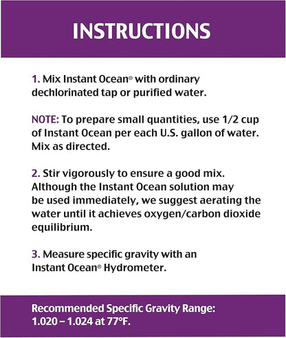 Instant Ocean Sea Salt for Marine Fish Tank Aquariums, Nitrate & Phosphate-Free - Image 5