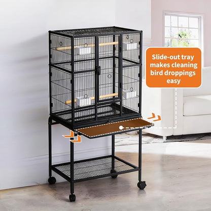 Large Bird Cage, 40.5" H Big Bird Cage - Image 2