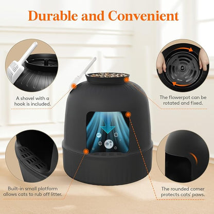 Lifewit Cat Litter Box, Hidden Enclosure Litter Tray - Image 7