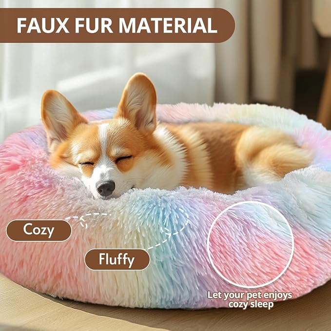 JOLLYVOGUE Calming Small Dog & Cat Bed - Image 2