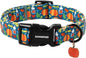 DOGWONG Fall Pumpkin Dog Collar, Fall Maple Leaf Dog Collars Adjustable by DOGWONG