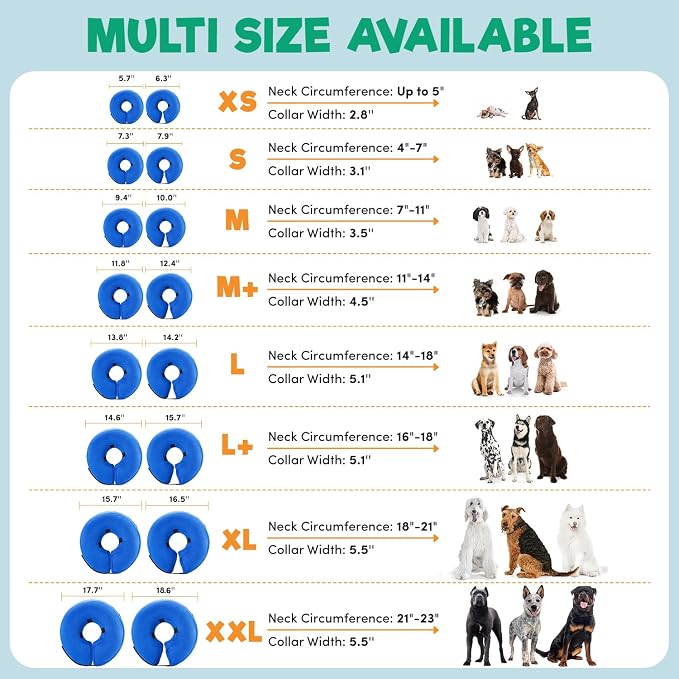 BENCMATE Inflatable Dog Cone Collar Alternative, Soft Dog Cone - Image 4