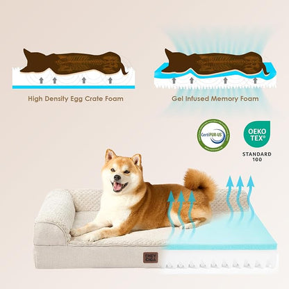 EHEYCIGA Extra Large Dog Bed Othorpedic, Memory Foam XL Dog Bed - Image 4