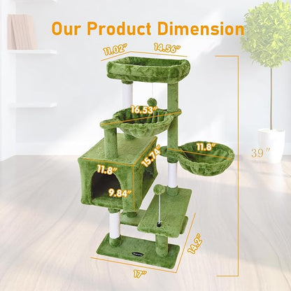 KIYUMI Cat Tree Cat Tower Condo - Image 2