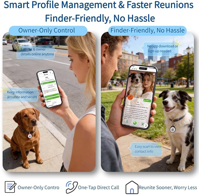 QR Code Dog ID Tag for Collar, Smart Pet ID - Image 3