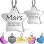 Anavia Personalized Pet ID Tags, Stainless Steel Glossy Laser Engraved Dog Cat by Anavia