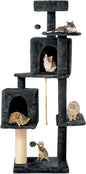 56-Inch Cat Tree for Large Cats, Sisal Scratching Posts & Hanging Toys by TSCOMON