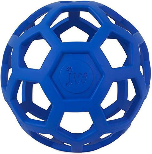 JW Pet Hol-ee Roller Dog Toy Puzzle Ball, Natural Rubber, Extra Large, Colors by JWPet