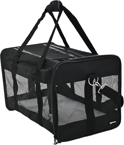 Amazon Basics Airline Approved Soft-Sided Mesh Pet Travel Carrier by AmazonBasics