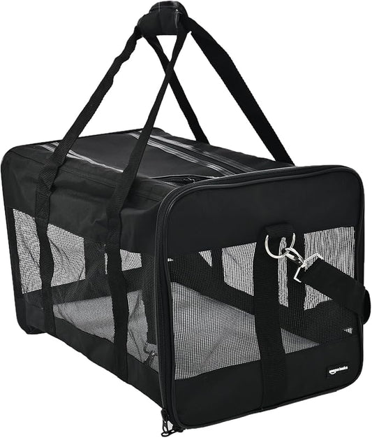 Amazon Basics Airline Approved Soft-Sided Mesh Pet Travel Carrier by AmazonBasics