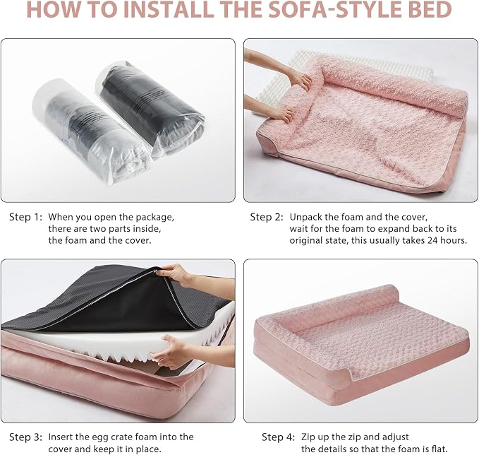 BFPETHOME Orthopedic Dog Beds for Large Dogs-Waterproof Sofa Dog Bed - Image 5