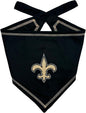 Pets First NFL New Orleans Saints TIE Bandana, Size Large/X-Large. Dog Bandana by PETSFIRST