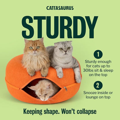 Cattasaurus Peekaboo Cat Cave Donut - Image 3