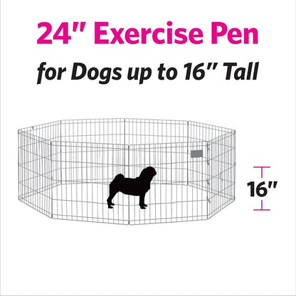 MidWest Homes for Pets Folding Metal Puppy / Dog Exercise Pen, Indoor/Outdoor - Image 6