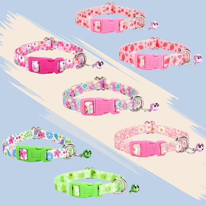 Small Dog Collar with Bell，Nylon - Image 6