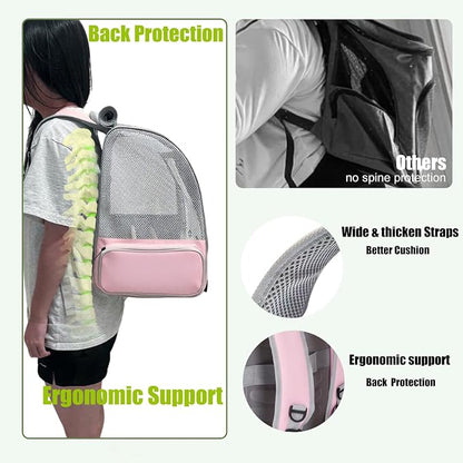 Parrot Carrier Backpack with Front Zipper Opening, Bird Travel Carrier Cage - Image 5