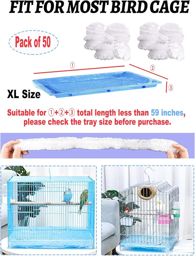 50 Pcs Large Disposable Bird Cage Liners - Image 8