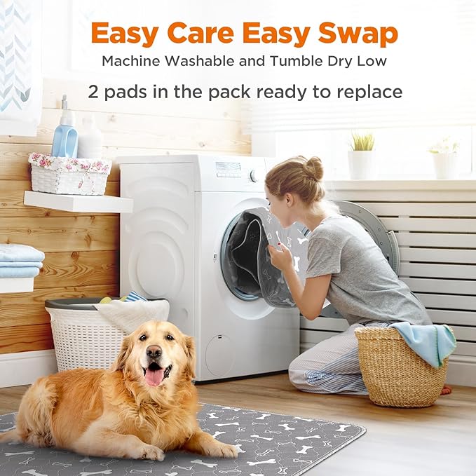 Washable Pee Pads for Dogs, Extra Large 2 Pack 36”x72” Dog Pee Pads Washable - Image 4