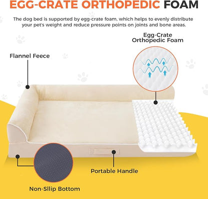 Dog Bed Large Sized Dogs, XXL Orthopedic Dog Bed - Image 2