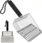 Cat Litter Scoop with Holder, Solid and Durable Metal Litter Scoop, Stainless by Unknown