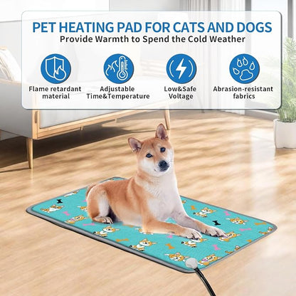 Dog Heating Pad 28×18 in Waterproof Heated Dog Bed, Smart Thermostat Switch - Image 8