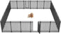 Metal Dog Fence Outdoor for Yard Indoor Dog Playpen 40" Height 24 Panels by Petorldog