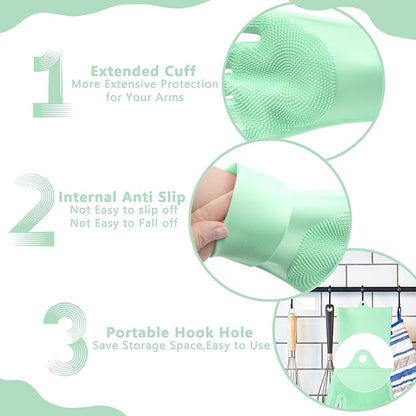 Pet Grooming Gloves—Heat Resistant Dog Washing Gloves - Image 6