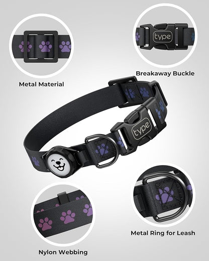 Dog Collar with Airtag Holder, IP67 Waterproof Reflective AirTag Dog Collars - Image 5