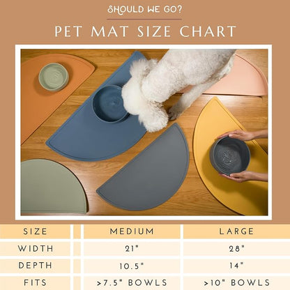 Should We Go - Waterproof Silicone Pet Food Mat - Non-Slip, Spill-Proof Feeding - Image 4